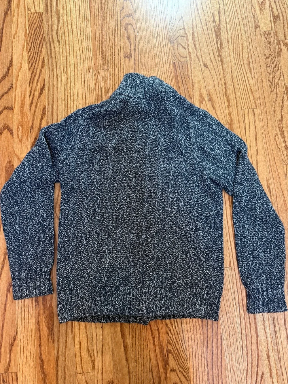 Banana Republic Men's Navy Heather Button-Up Shawl Cardigan